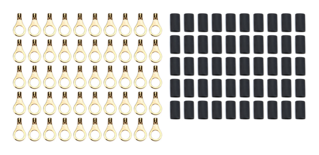 QUICKCAR RACING PRODUCTS 57-479-50 Ring Terminal 5/16in 14- 16 Ga w/Heat Shrink 50pk