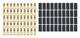 QUICKCAR RACING PRODUCTS 57-481-50 Ring Terminal 1/4in 8 Ga w/Heat Shrink 50pk