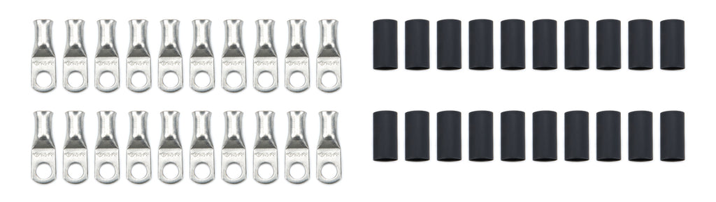 QUICKCAR RACING PRODUCTS 57-520-20 Ring Terminal 5/16in 4 Ga w/Heat Shrink 20pk