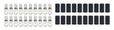 QUICKCAR RACING PRODUCTS 57-570-20 Ring Terminal 1/4in 8 Ga w/Heat Shrink 20pk