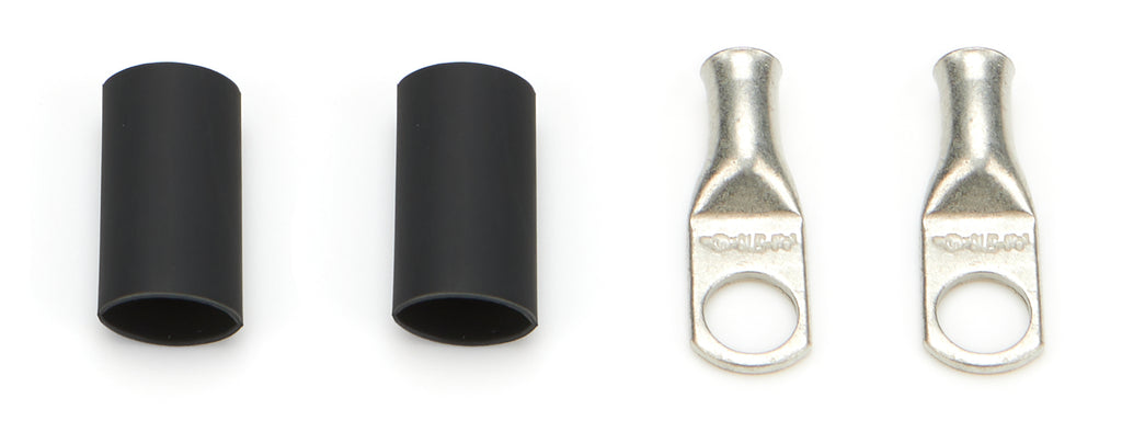 QUICKCAR RACING PRODUCTS 57-573 QUICKCAR RACING PRODUCTS 57-573 Copper Battery Terminal Pair with Heat Shrink, 1/2 Inch Eyelet, 8 Gauge