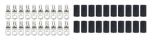 Load image into Gallery viewer, QUICKCAR RACING PRODUCTS 57-580-20 Ring Terminals 1/4in 6 Ga w/Heat Shrink 20pk