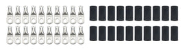 QUICKCAR RACING PRODUCTS 57-580-20 Ring Terminals 1/4in 6 Ga w/Heat Shrink 20pk