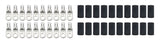QUICKCAR RACING PRODUCTS 57-580-20 Ring Terminals 1/4in 6 Ga w/Heat Shrink 20pk