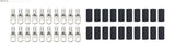QUICKCAR RACING PRODUCTS 57-581-20 Ring Terminals 5/16in 6 Ga w/Heat Shrink 20pk