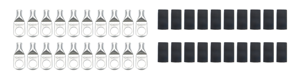 QUICKCAR RACING PRODUCTS 57-582-20 Ring Terminals 3/8in 6 Ga w/Heat Shrink 20pk