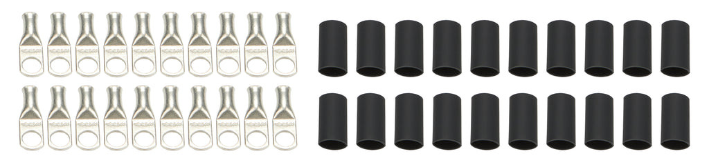 QUICKCAR RACING PRODUCTS 57-583-20 Ring Terminals 1/2in 6 Ga w/Heat Shrink 20pk