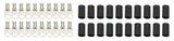 QUICKCAR RACING PRODUCTS 57-583-20 Ring Terminals 1/2in 6 Ga w/Heat Shrink 20pk