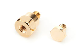 QUICKCAR RACING PRODUCTS 57-665 Battery Terminals Side Mount Gold Bolt (Pair)