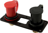 QUICKCAR RACING PRODUCTS 57-718 Battery Charging Posts Pair w/Flat Mnt Brkt