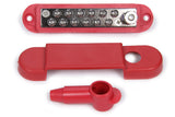 QUICKCAR RACING PRODUCTS 57-8012 Red Terminal Buss Bar w/Covers