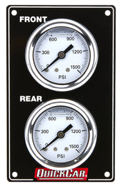 QUICKCAR RACING PRODUCTS 61-105 Mini Brake Bias Gauge Panel Vertical Black