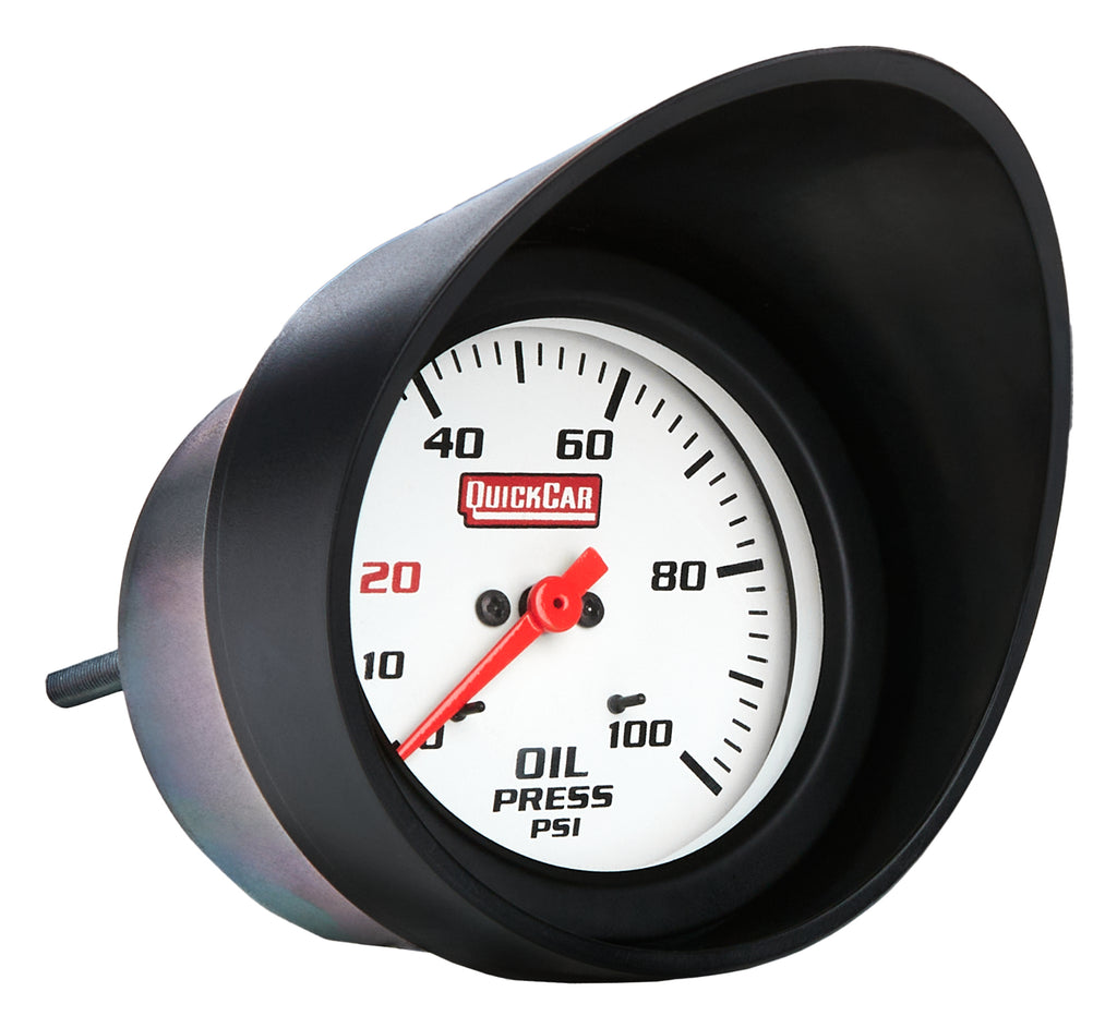 QUICKCAR RACING PRODUCTS 61-258 Gauge Visor Black 2-5/8in Gauges
