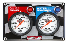 Load image into Gallery viewer, QUICKCAR RACING PRODUCTS 61-6001 2 Gauge Panel OP/WT
