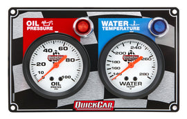 QUICKCAR RACING PRODUCTS 61-6001 2 Gauge Panel OP/WT
