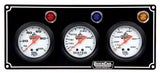 QUICKCAR RACING PRODUCTS 61-6711 3 Gauge Panel  OP/WT/OT Black