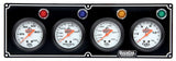 QUICKCAR RACING PRODUCTS 61-6721 4 Gauge Panel  OP/WT/OT/ FP Black