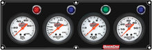 Load image into Gallery viewer, QUICKCAR RACING PRODUCTS 61-6726 4 Gauge Panel OP/WT/FP15/WP Black