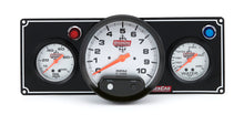 Load image into Gallery viewer, QUICKCAR RACING PRODUCTS 61-6731 2-1 Gauge Panel OP/WT w/ 5in Tach Black