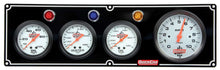 Load image into Gallery viewer, QUICKCAR RACING PRODUCTS 61-67413 3-1 Gauge Panel OP/WT/OT w/3-3/8in Tach Black