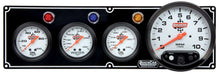 Load image into Gallery viewer, QUICKCAR RACING PRODUCTS 61-6741 3-1 Gauge Panel OP/WT/OT w/5in Tach Black