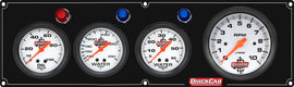 QUICKCAR RACING PRODUCTS 61-67463 3-1 Gauge Panel OP/WT/WP Black