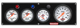 QUICKCAR RACING PRODUCTS 61-67473 3-1 Gauge Panel OP/WT/VT Black