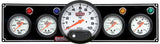 QUICKCAR RACING PRODUCTS 61-6751 3-1 Gauge Panel OP/WT/OP /FP w/5in Tach Black