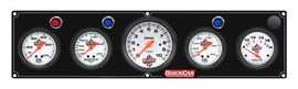 QUICKCAR RACING PRODUCTS 61-67573 4-1 Gauge Panel OP/WT/OT/VT Black