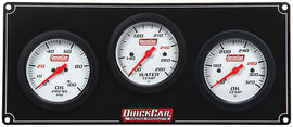 QUICKCAR RACING PRODUCTS 61-7011 3 Gauge Extreme Panel OP/WT/OT