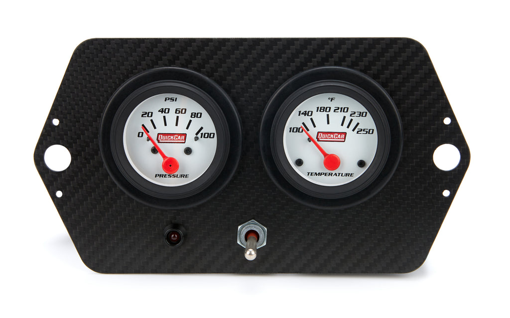 QUICKCAR RACING PRODUCTS 61-7205 Gauge Panel Sprint 2in w/ Switch and Warning