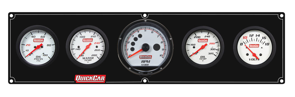 QUICKCAR RACING PRODUCTS 61-7357 Extreme 4-1 Panel w/Tach OP/WT/OT/VT Black