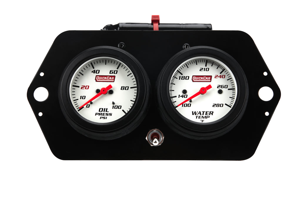 QUICKCAR RACING PRODUCTS 61-7705 Extreme QuickCar Sprint Gauge Panel OP/WT