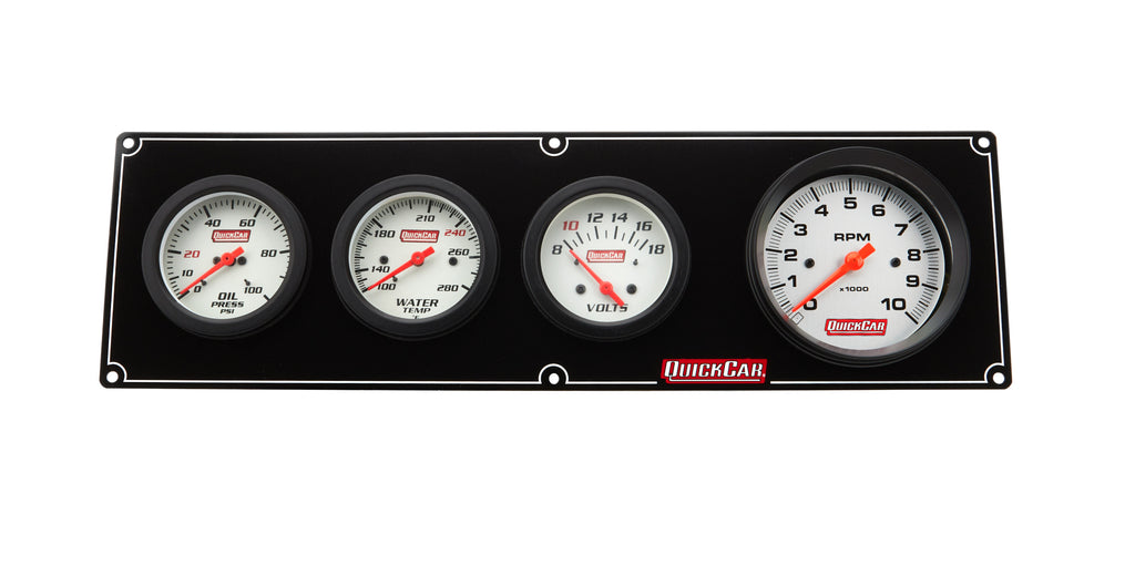 QUICKCAR RACING PRODUCTS 61-77473 Extreme 3-1 OP/WT/Volt w/ 3-3/8in Tach