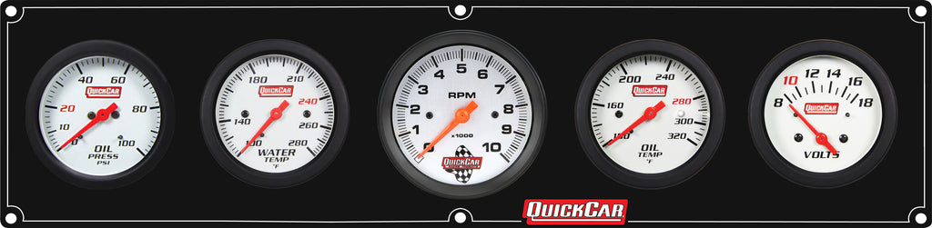 QUICKCAR RACING PRODUCTS 61-77573 Extreme 4-1 Panel w/Tach OP/WT/OT/VT Black