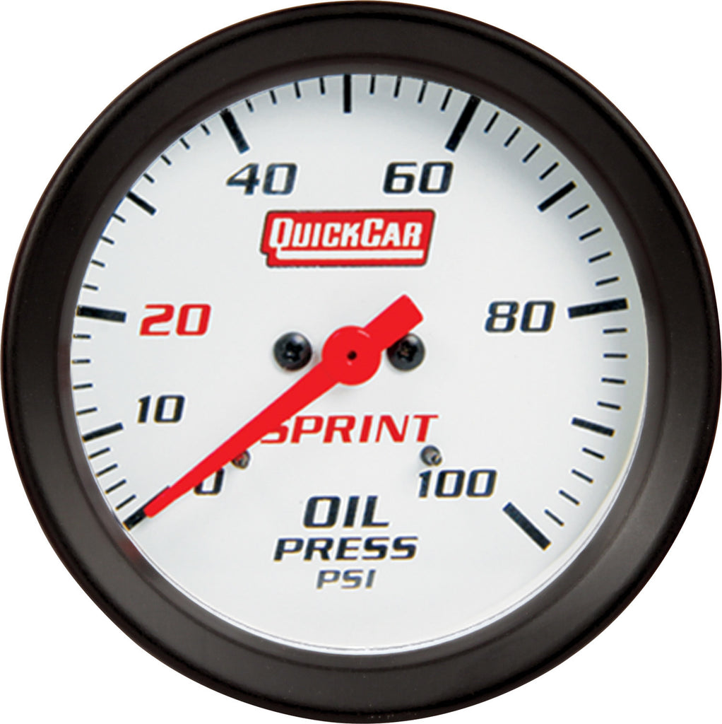 QUICKCAR RACING PRODUCTS 611-6004 Oil Pressure Sprint Gauge Only