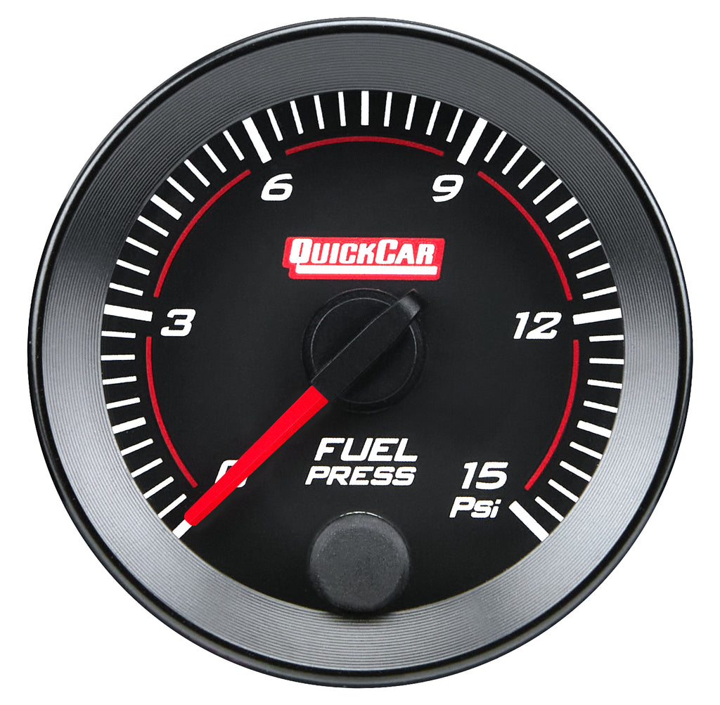 QUICKCAR RACING PRODUCTS 65-000 RedLine  Gauge 2-1/16in Fuel Pressure 0-15ps
