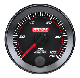 QUICKCAR RACING PRODUCTS 65-003 RedLine  Gauge 2-1/16in Oil Pressure 0-100psi