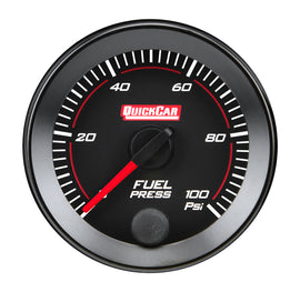 QUICKCAR RACING PRODUCTS 65-005 RedLine  Gauge 2-1/16in Fuel Pressure  0-100psi