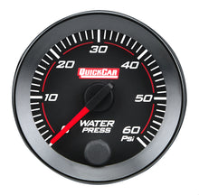 Load image into Gallery viewer, QUICKCAR RACING PRODUCTS 65-008 RedLine  Gauge 2-1/16in Water Pressure  0-60psi