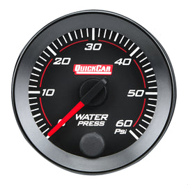 QUICKCAR RACING PRODUCTS 65-008 RedLine  Gauge 2-1/16in Water Pressure  0-60psi