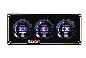QUICKCAR RACING PRODUCTS 67-3011 Digital 3-Gauge Panel OP/WT/OT