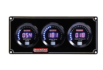 QUICKCAR RACING PRODUCTS 67-3016 Digital 3-Gauge Panel OP/WT/WP