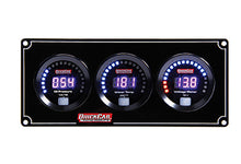 Load image into Gallery viewer, QUICKCAR RACING PRODUCTS 67-3017 Digital 3-Gauge Panel OP/WT Volts