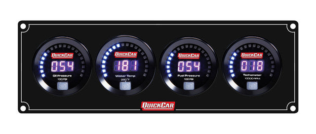 QUICKCAR RACING PRODUCTS 67-3048 Digital 3-1 Gauge Panel OP/WT/FP100
