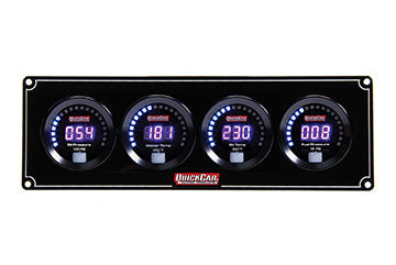 QUICKCAR RACING PRODUCTS 67-4021 Digital 4-Gauge Panel OP/WT/OT/FP