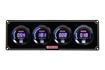 QUICKCAR RACING PRODUCTS 67-4026 Digital 4-Gauge Panel OP/WT/FP/WP