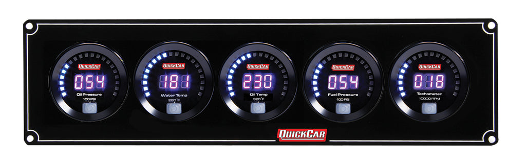 QUICKCAR RACING PRODUCTS 67-4052 Digital 4-1 Gauge Panel OP/WT/OT/FP100