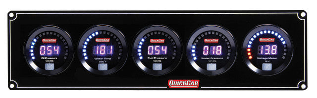 QUICKCAR RACING PRODUCTS 67-5038 Digital 5 Gauge Panel OP/WT/FP100/WP/VT