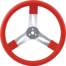 QUICKCAR RACING PRODUCTS 68-0011 15in Steering Wheel Alum Red